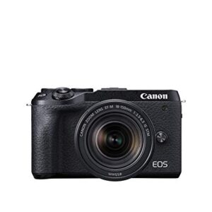 Canon Mirrorless Camera [EOS M6 Mark II] for Vlogging + EF-M 18-150mm Lens + EVF Kit|CMOS (APS-C) Sensor| Dual Pixel CMOS Auto Focus| Wi-Fi |Bluetooth| 4K Video, Black