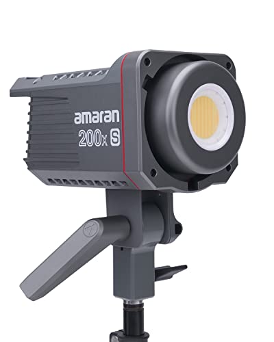 amaran 200x S 200W Bi-Color LED Video Light, 2700-6500k CRI95+, TLCI98+ Bluetooth App Control 9 Built-in Lighting Effects DC/AC Power Supply Bowens Mount Silent Fan (amaran 200xS)