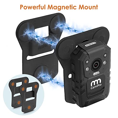 CammPro Body Camera Magnetic Mount, Universal Magnet Mount Holder Wearable Clip,Stick to Clothes for All Brand Body Camera(New Upgrade)