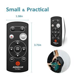 AODELAN Wireless Remote Control for Nikon COOLPIX P1000 Z50 B600 A1000 P950 Z50 Z6 II Z7 II Z fc Zfc Accessories, Replace ML-L7