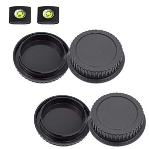 front body cap and rear lens cap cover for canon eos ef/ef-s lens for rebel t7 t6 t5 t8i t7i t6i sl3 sl2 t6s,5d mark iv/iii/ii, 6d mark ii/i, eos 90d/80d 77d 70d, 7d mark ii, 1d x mark ii