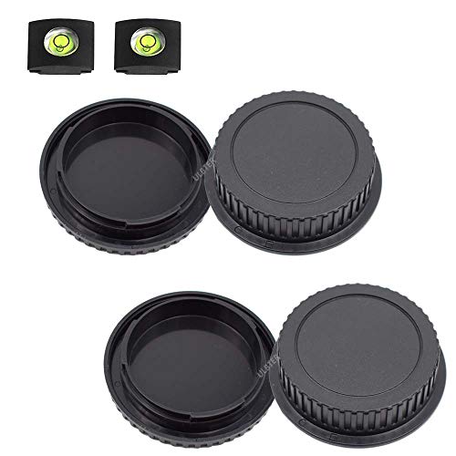 Front Body Cap and Rear Lens Cap Cover for Canon EOS EF/EF-S Lens for Rebel T7 T6 T5 T8i T7i T6i SL3 SL2 T6S,5D Mark IV/III/II, 6D Mark II/I, EOS 90D/80D 77D 70D, 7D Mark II, 1D X Mark II