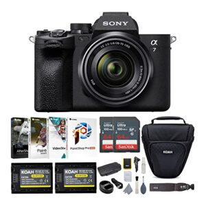 sony alpha 7 iv full-frame mirrorless interchangeable lens camera essentials bundle (7 items)