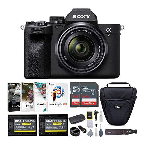 Sony Alpha 7 IV Full-Frame Mirrorless Interchangeable Lens Camera Essentials Bundle (7 Items)