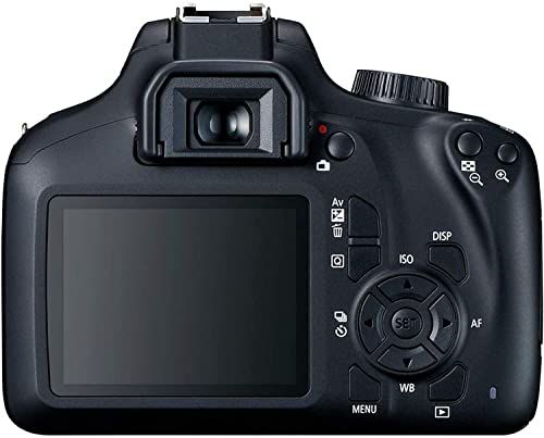 Camera EOS 4000D DSLR (Rebel T100) W/ 18-55mm Zoon Lens | 18 Megapixels CMOS | Full HD Video + 32GB SD Card + Padded Case + High Speed Card Reader + Starter Bundle