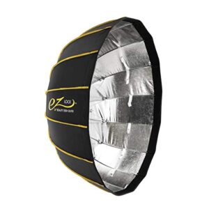 glow ez lock collapsible silver beauty dish (34″)