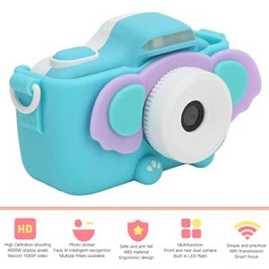 ASHATA Kids Selfie Camera, Christmas Birthday Gifts for Child Age 3 and Above, 48MP HD Digital Video Cameras Mini for Preschool Toddler 3 4 5 6 7 8 Year Old Boy Toy with WiFi