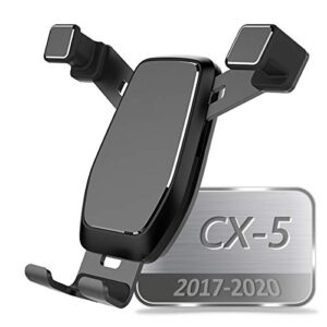 ayada phone holder compatible with mazda cx-5, cx5 phone holder phone mount upgrade design gravity auto lock stable easy to install cx-5 accessories 2017 2018 2019 2020