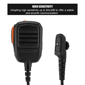 Speaker Mic for Hytera,Sensitivity up to 94±3dB, Walkie Talkie Speaker with 360° Back Clip for for PD700, PD700G, PD708, PD702G, PD780, PD780G, PD788, PD782, PD705, PD705G, PD785, PD785G