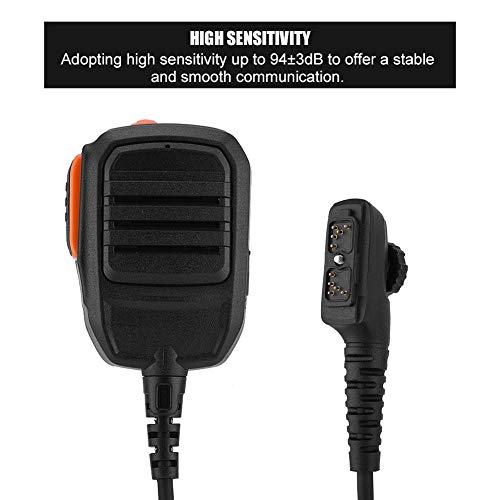 Speaker Mic for Hytera,Sensitivity up to 94±3dB, Walkie Talkie Speaker with 360° Back Clip for for PD700, PD700G, PD708, PD702G, PD780, PD780G, PD788, PD782, PD705, PD705G, PD785, PD785G