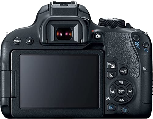 Canon EOS Rebel 800D / T7i DSLR Camera (Body Only) + 4K Monitor + Canon EF 24-70mm Lens + Pro Mic + Pro Headphones + 2 x 64GB Memory Card + Case + Corel Photo Software + More (Renewed)