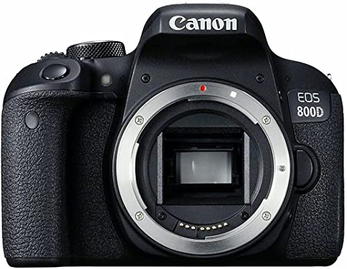 Canon EOS Rebel 800D / T7i DSLR Camera (Body Only) + 4K Monitor + Canon EF 24-70mm Lens + Pro Mic + Pro Headphones + 2 x 64GB Memory Card + Case + Corel Photo Software + More (Renewed)