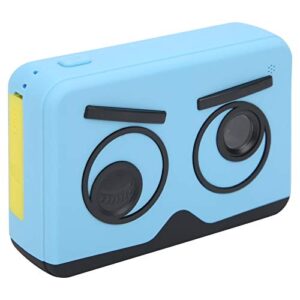 aoutecen anti‑drop children camera, 20mp hd children camera ips screen anti‑drop for gift(blue)
