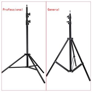 NEEWER PRO 9feet/260cm Spring Loaded Heavy Duty Photography Photo Studio Light Stands with 1/4" Screw & 5/8 Stud for Video, Portrait and Photography Lighting (2 Packs)
