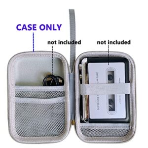 Hard Carrying Case for Reshow Cassette Player Portable Tape Player, Travel Storage Box for Tape Cassettes Player Accessories(Case Only)