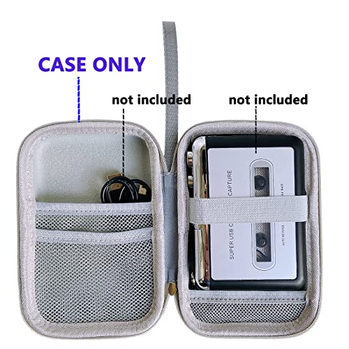 Hard Carrying Case for Reshow Cassette Player Portable Tape Player, Travel Storage Box for Tape Cassettes Player Accessories(Case Only)