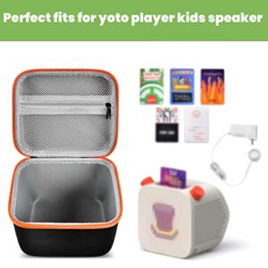 Case Compatible with Yoto Player Kids Speaker - Kids Audio & Music Player, Cards Roald Dahl Splendiferous Collection and Charging Dock, Mesh Pocket for Speaker Plays Content Cards - Box Only