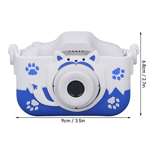 Mini Kids Digital Camera, Blue Childrens Cute Cartoon Shape Digital Camera Built in Filter Gift for Birthday Christmas