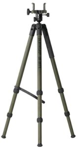 bog deathgrip infinite aluminum tripod with heavy duty construction, 360 degree ball head, quick-release arca-swiss mount system, and optics plate for hunting, shooting, glassing, and outdoors