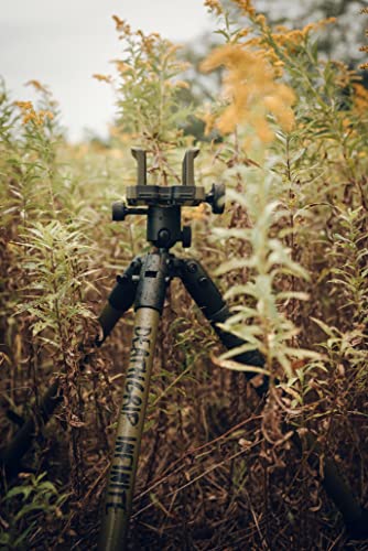 BOG DeathGrip Infinite Aluminum Tripod with Heavy Duty Construction, 360 Degree Ball Head, Quick-Release Arca-Swiss Mount System, and Optics Plate for Hunting, Shooting, Glassing, and Outdoors