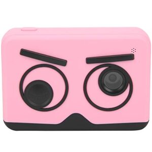 uxsiya children camera, anti‑drop anti‑drop children camera 2.0in with large capacity battery for home(pink)