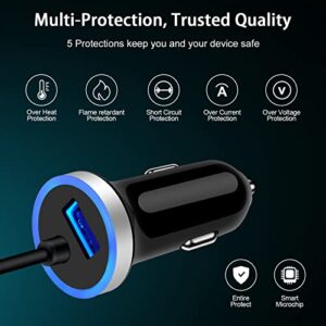USB C Pixel 7 Car Charger,Fast Android Auto Phone Car Plug for Google Pixel 7 Pro 6a 6 Pro,5a 5 4XL,Cigarette Lighter Adapter Type C Coiled Cable 3FT for Samsung Galaxy S23 A13 5G,A53,A32 S22Ultra,S21
