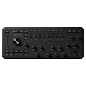loupedeck+ the photo and video editing console for lightroom classic, premiere pro, final cut pro, photoshop with camera raw, after effects, audition and aurora hdr