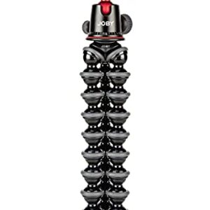 Joby GorillaPod 5K GripTight Mount PRO Kit, Aluminum Flexible Tripod Stand and BallHead 5K with Locking Phone Mount, Easy Landscape or Portrait Mode, Supports up to 5kg (11lb), Black (JB01830-BWK)