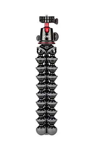 Joby GorillaPod 5K GripTight Mount PRO Kit, Aluminum Flexible Tripod Stand and BallHead 5K with Locking Phone Mount, Easy Landscape or Portrait Mode, Supports up to 5kg (11lb), Black (JB01830-BWK)