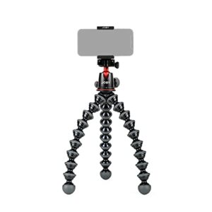 Joby GorillaPod 5K GripTight Mount PRO Kit, Aluminum Flexible Tripod Stand and BallHead 5K with Locking Phone Mount, Easy Landscape or Portrait Mode, Supports up to 5kg (11lb), Black (JB01830-BWK)