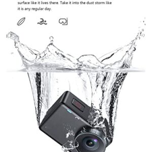 KOVOSCJ Sports Action Camera Black Waterproof Action Camera 4K Ultra HD Video 12MP Photos 1080p Live Streaming Sports Camera for Vlog Recording (Bundle : Without Memory Card, Color : Bundle 2)