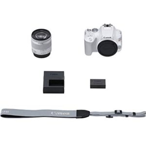 Canon EOS Rebel SL3 Digital SLR Camera with EF-S 18-55mm Lens Kit, Built-in Wi-Fi, Dual Pixel CMOS AF and 3.0 inch Vari-Angle Touch Screen, White