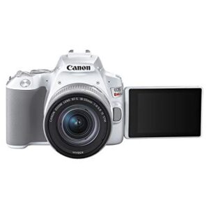 Canon EOS Rebel SL3 Digital SLR Camera with EF-S 18-55mm Lens Kit, Built-in Wi-Fi, Dual Pixel CMOS AF and 3.0 inch Vari-Angle Touch Screen, White