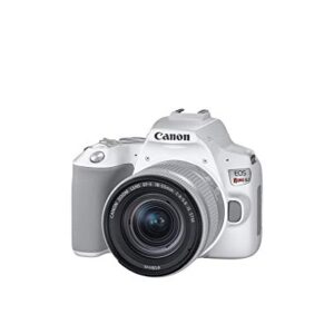 Canon EOS Rebel SL3 Digital SLR Camera with EF-S 18-55mm Lens Kit, Built-in Wi-Fi, Dual Pixel CMOS AF and 3.0 inch Vari-Angle Touch Screen, White