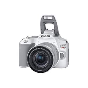 Canon EOS Rebel SL3 Digital SLR Camera with EF-S 18-55mm Lens Kit, Built-in Wi-Fi, Dual Pixel CMOS AF and 3.0 inch Vari-Angle Touch Screen, White