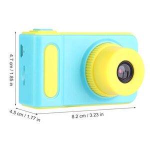 Shanrya Children Camera, Children Video Camera, 1080P Resolution HD Image Artist Photographer Traveller for Home(Blue)