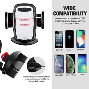 CD Slot Car Phone Mount, Universal CD Slot & Air Vent Car Phone Holder Hands-Free CD Player Car Cradle Vehicle Mount for iPhone 14 13 12 11 Pro Max XS XR SE Galaxy S22 S21 S20 S10 Android Phones