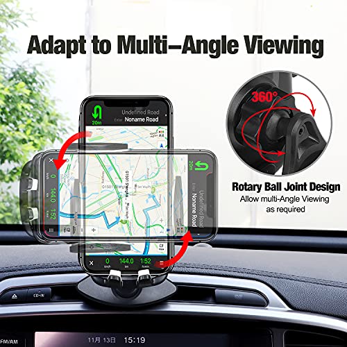 CD Slot Car Phone Mount, Universal CD Slot & Air Vent Car Phone Holder Hands-Free CD Player Car Cradle Vehicle Mount for iPhone 14 13 12 11 Pro Max XS XR SE Galaxy S22 S21 S20 S10 Android Phones