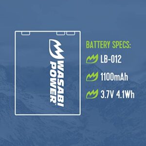 Wasabi Power Battery (2-Pack) and Charger for Kodak KLIC-7006, LB-012 and Kodak PIXPRO FZ55, FZ53