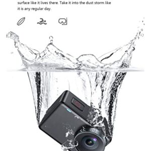 KOVOSCJ Sports Action Camera Black Waterproof Action Camera 4K Ultra HD Video 12MP Photos 1080p Live Streaming Sports Camera for Vlog Recording (Bundle : Without Memory Card, Color : Bundle 4)