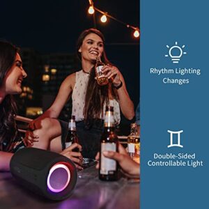 ZEALOT Bluetooth Speaker, IPX7 Waterproof Wireless Speaker with 20W Loud Stereo Sound, Outdoor Portable Speakers with Bluetooth 5.2, 40H Playtime, RGB Light, Dual Pairing for Home, Party