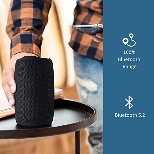 ZEALOT Bluetooth Speaker, IPX7 Waterproof Wireless Speaker with 20W Loud Stereo Sound, Outdoor Portable Speakers with Bluetooth 5.2, 40H Playtime, RGB Light, Dual Pairing for Home, Party