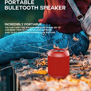 Bluetooth Speakers, Portable Wireless Speaker, Portable Waterproof Speaker with IPX6 Waterproof for iPhone, Samsung, 24H Playtime,Upgraded