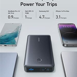 Anker Portable Charger, 24,000mAh 65W Power Bank, 537 Power Bank (PowerCore 24K for Laptop), for MacBook Pro, Dell XPS, Microsoft Surface, iPad Pro, iPhone 14 Pro, Apple Watch Series 5, and More