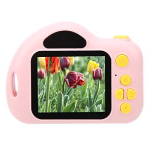 ciciglow hd digital camera for toddlers, 1200w mini pink children camera for girls, kid camera toys with 2.0in ips color screen, 6 kinds of filters, 15 kinds of photo stickers, continuous shot mode