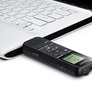 Sony ICD-PX370 Mono Digital Voice Recorder with Built-In USB Voice Recorder,black