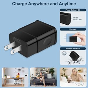 USB C Plug in Wall Charger,25W PD Adapter Super Fast Charging Samsung Charger Block for Galaxy S23 S23+ S23 Ultra A14 A13 A53 5G S22 S21 Fe S20 Z flip 4 3 A03S A04S A02S A12 A32 A42 A21 A51 A71,iPhone