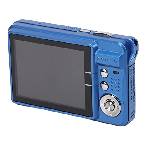 Compact Camera, Digital Camera Anti Shake 48MP Rechargeable 4K 2.7in LCD for Photography (Blue)