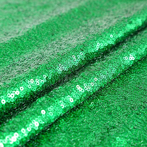 Green Sequin Backdrop Curtains 2 Panels 2ftx8ft Glitter Backdrop Christmas Decoration Sparkly Party Cake Table Backdrop Drapes