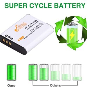 Pickle Power Li-90B LI-92B Battery (3 Pack) and Charger Kit Replacement for Olympus Tough TG-6, TG-5, TG-Tracker, SH-1, SH-2, SP-100 IHS, Tough TG-1 iHS, TG-2 iHS, TG-3, TG-4, SH50 iHS, SH60, XZ-2 iHS